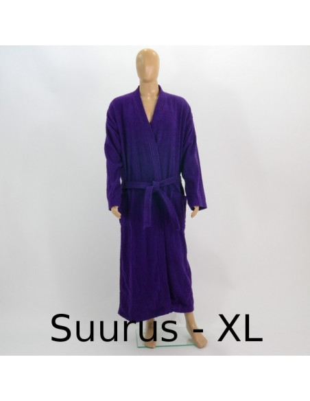 Violetne hommikumantel tikandiga