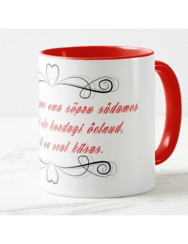 Me kanname oma sõpru südames... fotokruus