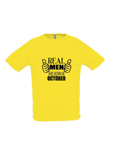 Sportlik t-särk Real Men Are Born In ... 2