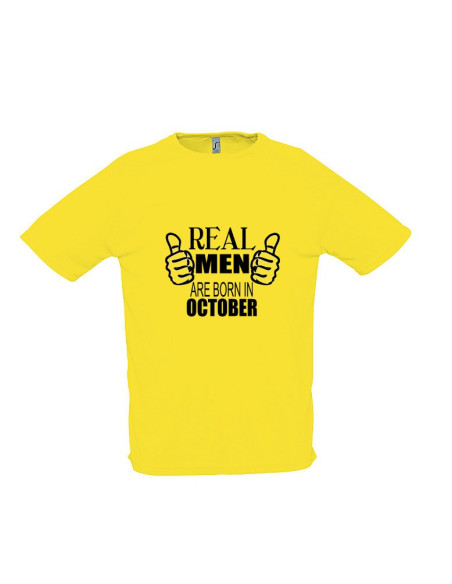 Sportlik t-särk Real Men Are Born In ...