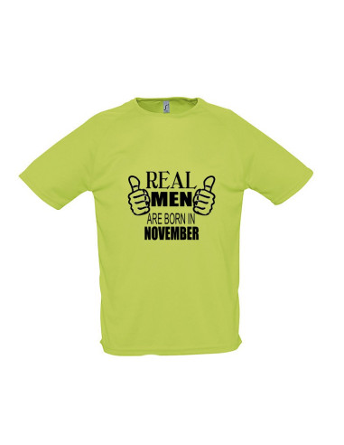 Sportlik t-särk Real Men Are Born In ...