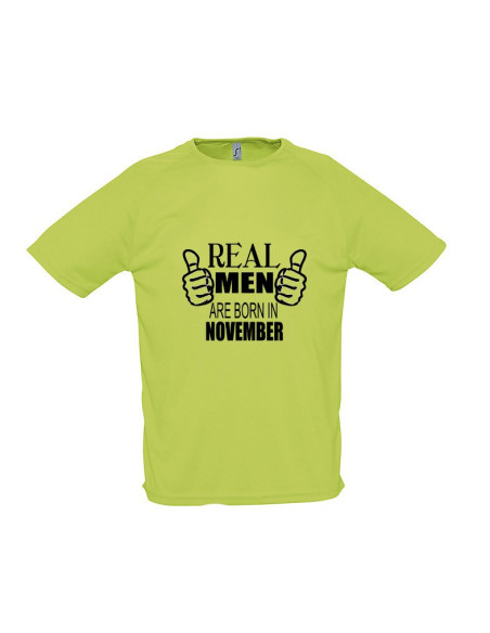 Sportlik t-särk Real Men Are Born In ...