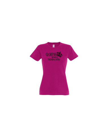 Queens are born in.... t-särk naistele