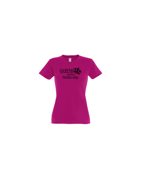 Queens are born in.... t-särk naistele