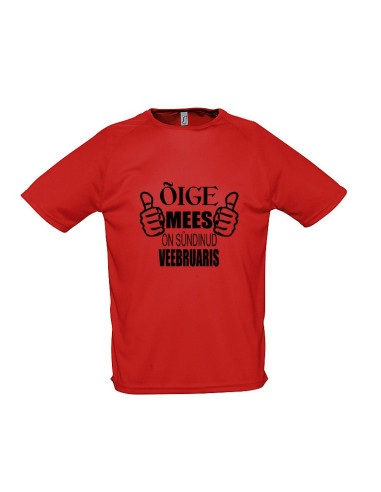 Sportlik t-särk Õige mees on sündinud...