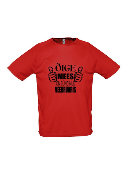 Sportlik t-särk Õige mees on sündinud...