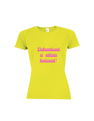 Sportlik naiste t-särk VABANDUSED