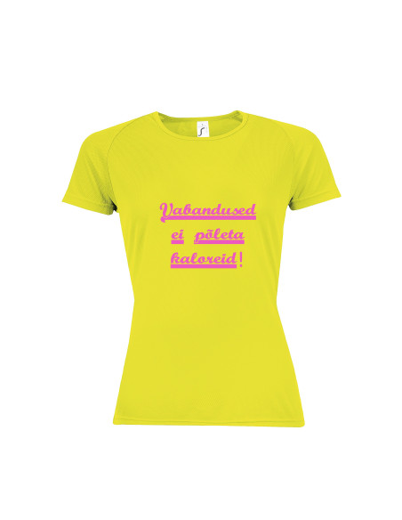 Sportlik naiste t-särk VABANDUSED