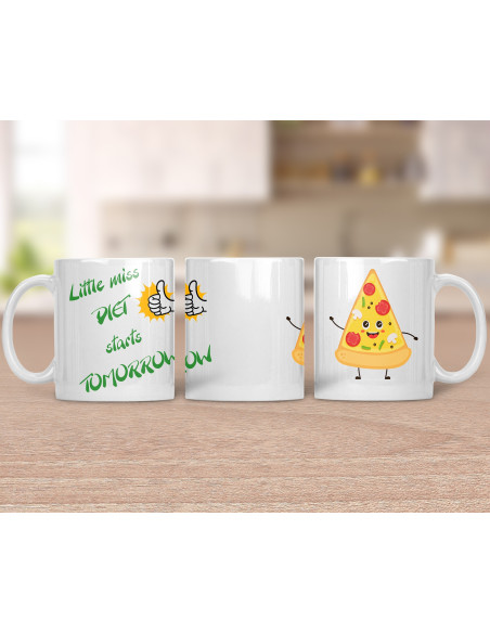 Humoorikas tass - Little miss diet starts tomorrow Humoorikas tass - Little miss diet starts tomorrow