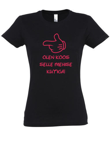 Naiste t-särk Koos mehise kutiga Naiste t-särk Koos mehise kutiga
