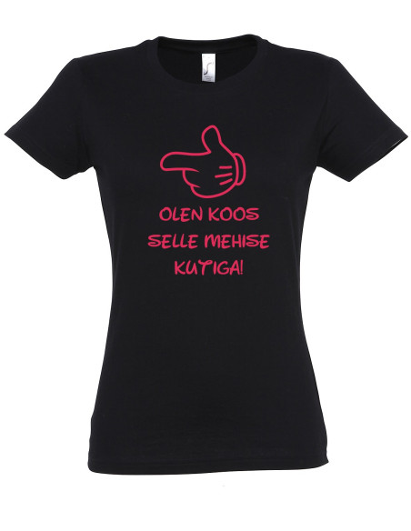 Naiste t-särk Koos mehise kutiga Naiste t-särk Koos mehise kutiga