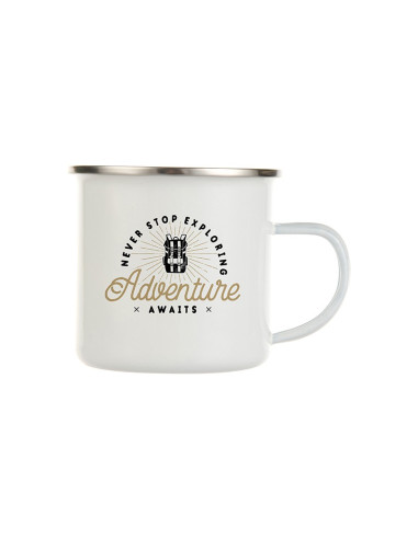 Valge metallkruus 300ml