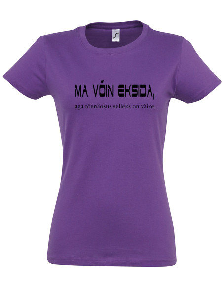 Naiste t-särk Võin eksida