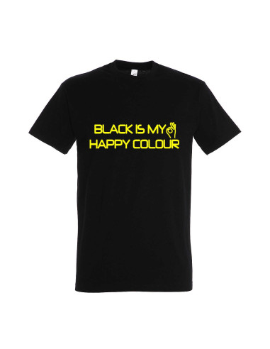 Meeste t-särk Black is my happy colour