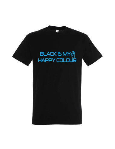 Meeste t-särk Black is my happy colour