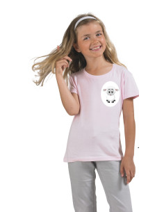 T-särk tüdrukutele Cherry sinu pildiga