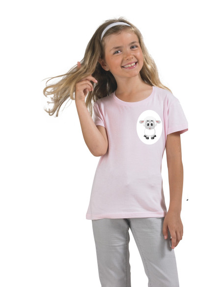 T-särk tüdrukutele Cherry sinu pildiga