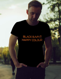 Meeste t-särk Black is my happy colour