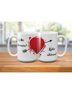 Tassikomplekt (2tk) Jagatud süda