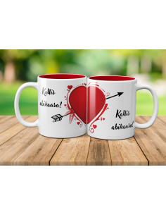 Tassikomplekt (2tk) Jagatud süda 2