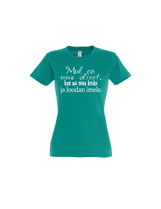 Naiste t-särk Mul on uus dieet... 2