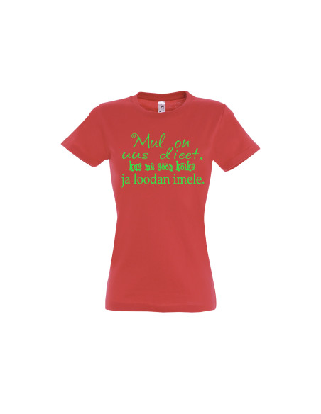 Naiste t-särk Mul on uus dieet...