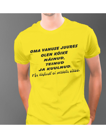 Meeste t-särk Oma vanuse juures