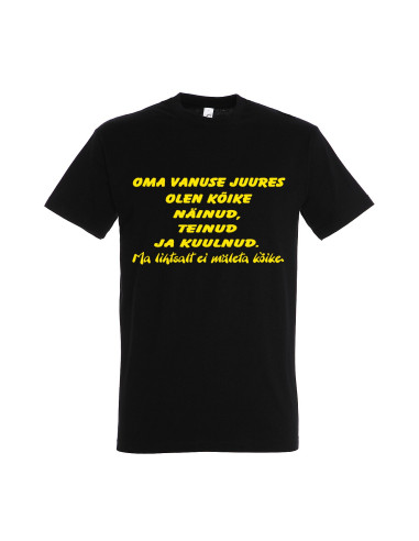 Meeste t-särk Oma vanuse juures