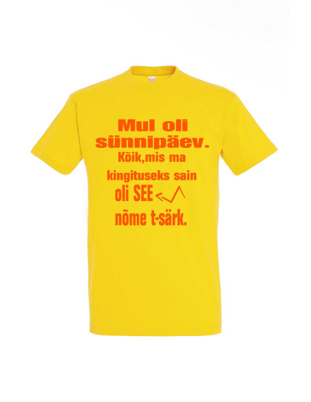 Sünnipäevasärk meestele