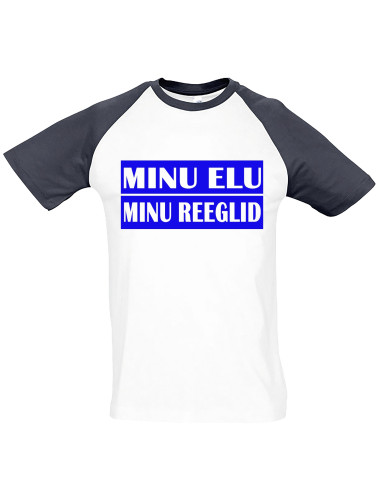 Kahevärviline meeste t-särk Minu elu