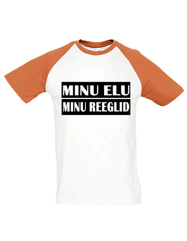 Kahevärviline meeste t-särk Minu elu