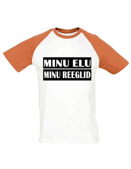 Kahevärviline meeste t-särk Minu elu