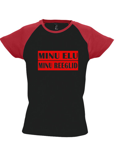 Kahevärviline naiste t-särk Minu elu