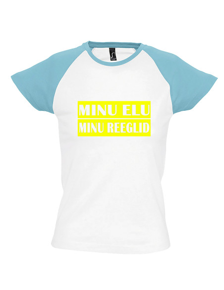 Kahevärviline naiste t-särk Minu elu