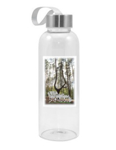 Klaasist  joogipudel  ristkülikukujulise aknaga 420ml