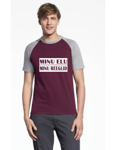 Kahevärviline meeste t-särk Minu elu