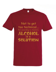 Meeste t-särk Alcohol is a Solution 2