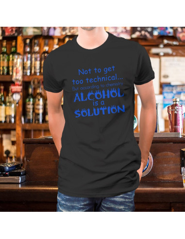 Meeste t-särk Alcohol is a Solution