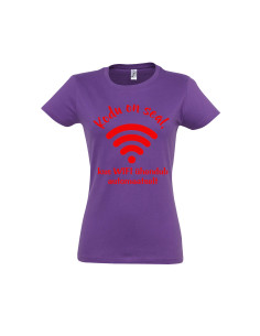 Naiste t-särk Kodu on seal, kus on WIFI 2