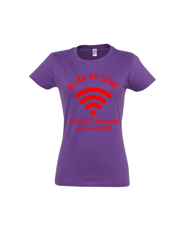 Naiste t-särk Kodu on seal, kus on WIFI Naiste t-särk Kodu on seal, kus on WIFI