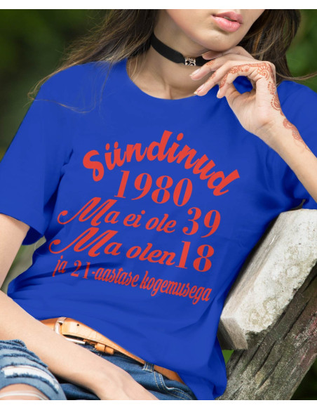 Naiste t-särk Sündinud... ja kogemustega