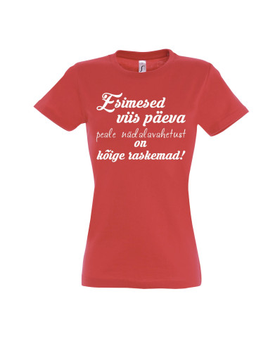 Naiste t-särk Kõige raskemad päevad