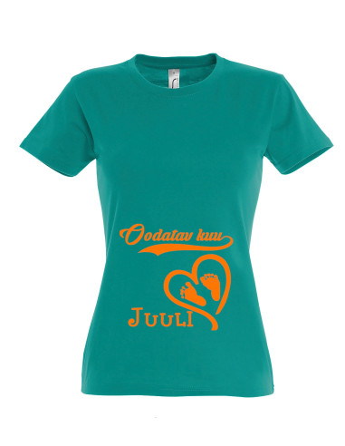 Naiste t-särk Oodatav kuu