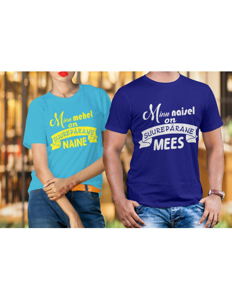 Naiste t-särk Mu mehel on suurepärane naine