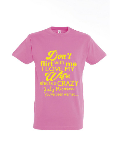 Meeste t-särk Don't flirt with me...