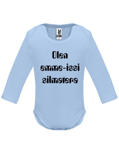 Laste pika varrukaga body Sinu tekstiga