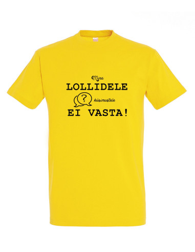 Meeste t-särk Lollid küsimused