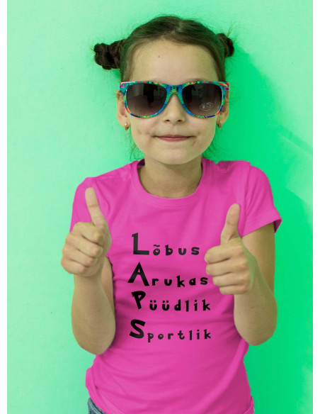 Laste T-särk Sporty valmiskujundusega