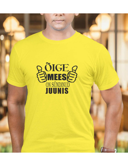 Sportlik t-särk Õige mees on sündinud...