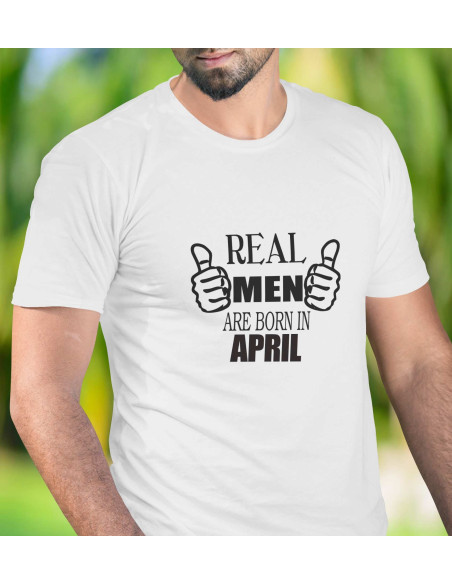 Sportlik t-särk Real Men Are Born In ...